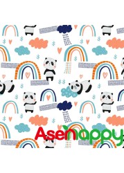 Asenape Printed Fabric for Baby Reusable Cloth Diaper Wet Bag, BPA Free Waterproof Fabric PUL for Baby Nack Bag