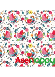 Asenape Printed Fabric for Baby Reusable Cloth Diaper Wet Bag, BPA Free Waterproof Fabric PUL for Baby Nack Bag