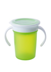 360 Degree Rotate Baby Learn Drinking Cup With Double Handle Flip Cover Leakproof Infant Water Cups BPA Free Bottle