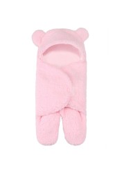 Soft Newborn Baby Wrap Blankets Baby Sleeping Bag Envelope for Newborns Sleeping Bag 100% Cotton Thicken Cocoon for 0-6 Months Baby