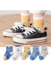 5pairs/lot Winter Kids Socks Cute Cartoon Autumn Baby Boys Girls Toddler Socks Soft Cotton Children Socks 1 to 12 Years