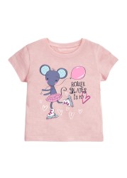 Little maven summer clothes full cotton T-shirt blue baby girls cat lovely and comfortable clothes for baby infant kids 2 to7 yea