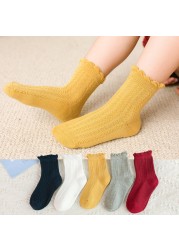 2022 5pairs/lot Children Cotton Boys Girls Socks Cute Cartoon Pattern Kids Socks for Baby Boy Girl Sport Pattern Suitable for 1-12Y