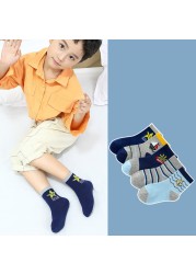 2022 5pairs/lot Children Cotton Boys Girls Socks Cute Cartoon Pattern Kids Socks for Baby Boy Girl Sport Pattern Suitable for 1-12Y