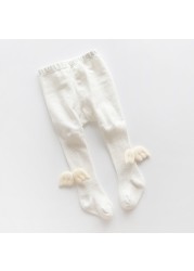 Baby Angel Wings Tights Soft Cotton Baby Girls Warm Socks