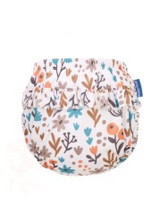 Happyflute - Baby Lace Diapers 3 Sizes 6-25KG Soft Baby Girls Swim Trunks Floral Print Cloth Diapers