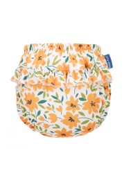 Happyflute - Baby Lace Diapers 3 Sizes 6-25KG Soft Baby Girls Swim Trunks Floral Print Cloth Diapers