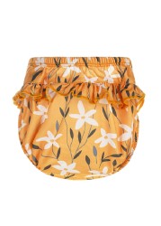 Happyflute - Baby Lace Diapers 3 Sizes 6-25KG Soft Baby Girls Swim Trunks Floral Print Cloth Diapers