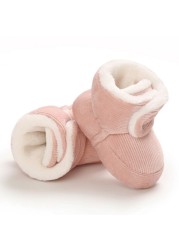 Newborn Super Warm Winter Boots Toddler Girls Princess Boots Winter First Step Boots Soft Sole Baby Toddler Shoes