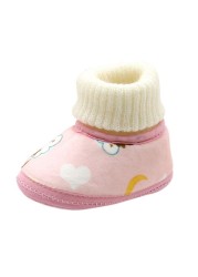 Newborn Super Warm Winter Boots Toddler Girls Princess Boots Winter First Step Boots Soft Sole Baby Toddler Shoes