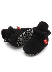 Winter Baby Boy Girl Socks Baby Shoes Socks Easy Wear Tight Hook and Loop Infant Newborn Walking Fluff Warm Moccasins Zapatos Bebe