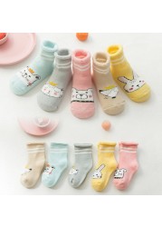 5pairs/lot Newborn Baby Socks Thick Winter Spring Autumn Warm Cute Cartoon Baby Girls Boy Socks Hot Fashion Soft Cotton Socks