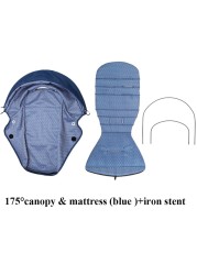 175 Degree Stroller Accessories Hood and Mattress Set for Babyzen Yoyo Canopy Cover Seat Cushion Fit Yuya Stroller Sunshade Original Fabric