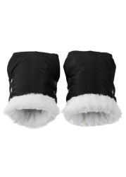 New Baby Stroller Warm Gloves Fur Fleece Hand Pram High Quality Portable Comfortable Waterproof Muff Baby Pushchair