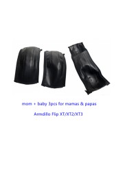 Leather Covers For Amaz and Papas Armadillo Flip XT/XT2/XT3 Stroller Trolley Cart Handle Sleeve Armrest Protective Cover Accessories