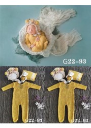 Newborn Photography Accessories, 0-1 Month, Boy and Girl Hat, Bodysuit, Photo Studio Outfits