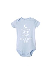 I Can't Keep Calm It's My First Christmas Kids Short Sleeve Bodysuit Caasual Letter Print 1st Birthday Girls Rompers Fast Shipping