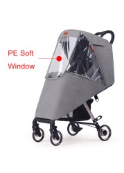 Universal Waterproof Winter Thicken Rain Cover Wind Dust Shield Full Raincoat For Baby Stroller Accessories Cane Pushchair Suit