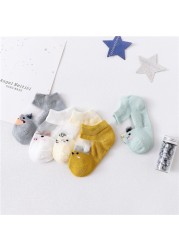 5pairs/pack Newborn Baby Socks Summer Thin Mesh Baby Socks for Girls Cotton Infant Baby Boy Socks Casual Sports Style 2020 New