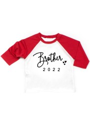 I'm Going To Be A Big Brother/Sister 2022 Kids Boys Girls Long Sleeve Tops Brothers Siters Family Looking T-shirts Drop Ship