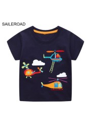 Seieroad Baby Girls 2-7 Years Animation Short Sleeve Cotton T-Shirt For Boys T Shirt Tops