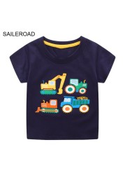 Seieroad Baby Girls 2-7 Years Animation Short Sleeve Cotton T-Shirt For Boys T Shirt Tops