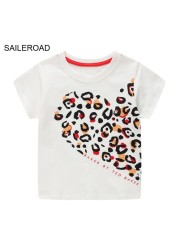 Seieroad Baby Girls 2-7 Years Animation Short Sleeve Cotton T-Shirt For Boys T Shirt Tops