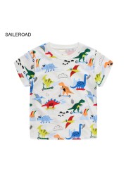 Seieroad Baby Girls 2-7 Years Animation Short Sleeve Cotton T-Shirt For Boys T Shirt Tops