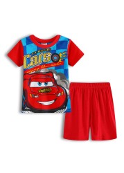 New Children Pajamas Sets Kids Boys Girls Cars Baby Clothes Sleepwear Cotton Pajamas Lightning McQueen Cartoon Sleepwear Set