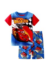 New Children Pajamas Sets Kids Boys Girls Cars Baby Clothes Sleepwear Cotton Pajamas Lightning McQueen Cartoon Sleepwear Set