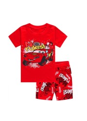 New Children Pajamas Sets Kids Boys Girls Cars Baby Clothes Sleepwear Cotton Pajamas Lightning McQueen Cartoon Sleepwear Set