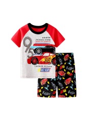 New Children Pajamas Sets Kids Boys Girls Cars Baby Clothes Sleepwear Cotton Pajamas Lightning McQueen Cartoon Sleepwear Set