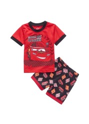 New Children Pajamas Sets Kids Boys Girls Cars Baby Clothes Sleepwear Cotton Pajamas Lightning McQueen Cartoon Sleepwear Set