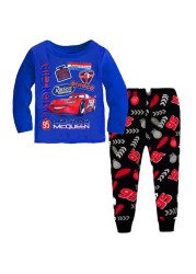 New Children Pajamas Sets Kids Boys Girls Cars Baby Clothes Sleepwear Cotton Pajamas Lightning McQueen Cartoon Sleepwear Set