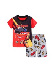 New Children Pajamas Sets Kids Boys Girls Cars Baby Clothes Sleepwear Cotton Pajamas Lightning McQueen Cartoon Sleepwear Set