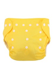 1pc Adjustable Reusable Baby Kids Boys Girls Washable Cloth Diaper Set Reusable Baby Nappies Solid Diaper