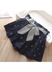 Summer Baby Girls Shorts Shorts Bow Neck Skirts Cotton Shorts Kids Fashion Girls Clothes