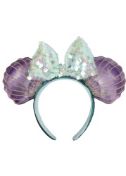 New Disney Mickey Mouse Ears Headband Space Lunar Mountain New Year Minnie Bow Pink Sequins Cartoon Anime Headdress Headband Gif