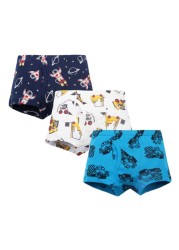 3pcs/set Cartoon Dinosaur Cotton Boys Boxer Underpants Children Panties Warm Cartoon Underwear Kids Panty Shorts 3-10 Years