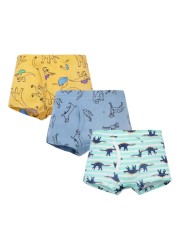 3pcs/set Cartoon Dinosaur Cotton Boys Boxer Underpants Children Panties Warm Cartoon Underwear Kids Panty Shorts 3-10 Years