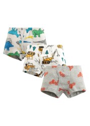 3pcs/set Cartoon Dinosaur Cotton Boys Boxer Underpants Children Panties Warm Cartoon Underwear Kids Panty Shorts 3-10 Years