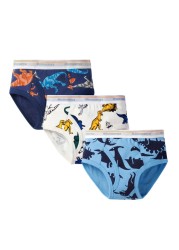 3pcs/set Cartoon Dinosaur Cotton Boys Boxer Underpants Children Panties Warm Cartoon Underwear Kids Panty Shorts 3-10 Years