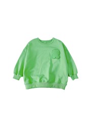 Cute Sweatshirt 2022 Spring Summer RJ New Baby Sweatshirt Solid Sweatshirt For Baby Girls Toddler Girl Clothes