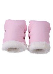 2pcs Winter Warm Stroller Gloves Waterproof Gloves Stroller Accessory Stroller Mitten Winter Warm Pram Gloves Hand Muff Mitten Baby