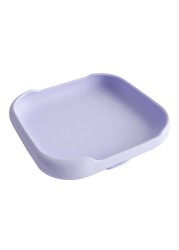 Baby Feeding Silicone Dinner Plate Square Tray With Suction Cup Food Grade Silicone Kids Tableware Waterproof Baby Plate