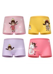 10 pieces/lot Design Children Girls Cotton Soft Lovely Panties Cartoon Baby Underwear for Girls Kids Boxer Panties Breathable