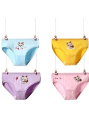 10 pieces/lot Design Children Girls Cotton Soft Lovely Panties Cartoon Baby Underwear for Girls Kids Boxer Panties Breathable