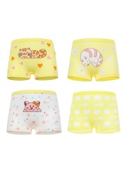 10 pieces/lot Design Children Girls Cotton Soft Lovely Panties Cartoon Baby Underwear for Girls Kids Boxer Panties Breathable