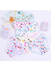 10 pieces/lot Design Children Girls Cotton Soft Lovely Panties Cartoon Baby Underwear for Girls Kids Boxer Panties Breathable