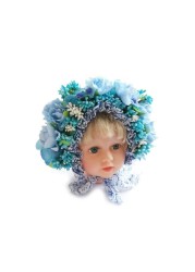 Newborn Photography Props Baby Handmade Flowers Colorful Bonnet Hat Infant Studio Shooting Photo Props Posing Accessories